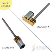 Micro Motorreductor N20 6V con eje M4x55mm 100RPM Micro Motorreductor N20 6V con eje M4x55mm 100RPM