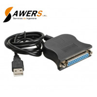 Cable USB a puerto Paralelo DB25 Hembra Cable USB a puerto Paralelo DB25 Hembra