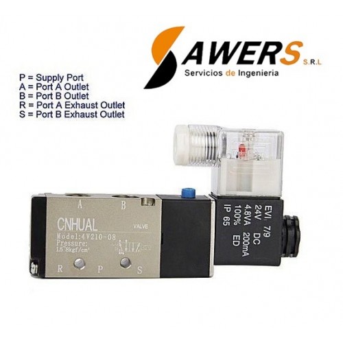 Valvula Solenoide de Aire 24V