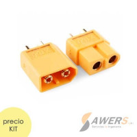 Conector XT60 baterias LIPO (Macho y Hembra) Conector XT60 baterias LIPO (Macho y Hembra)