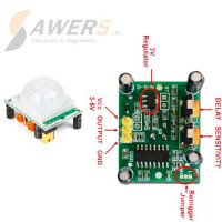 Sensor de movimiento PIR HC-SR501 5V Sensor de movimiento PIR HC-SR501 5V