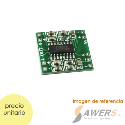 Kit 5 Amplificatori Audio PAM8403 - Mini Scheda 3W+3W, Alimentazione USB 5V, Con Potenziometro - Foto 2