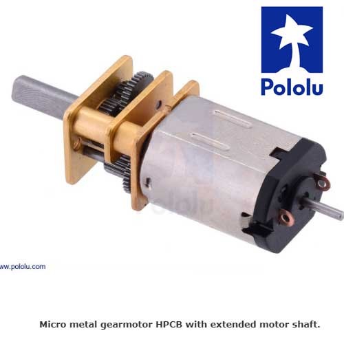 Micro Motor Pololu 5:1 HPCB 6V eje Extendido