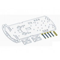 Base de Robot chasis 2WD Acrilico Base de Robot chasis 2WD Acrilico