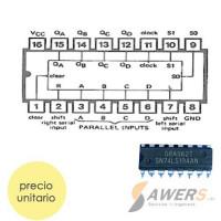 74LS194 Shift Register Bidireccional 74LS194 Shift Register Bidireccional