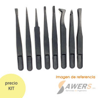Kit 8 pinzas antiestaticas Kit 8 pinzas antiestaticas