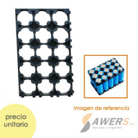Soporte 3S5P bracket para baterias 18650 Soporte 3S5P bracket para baterias 18650