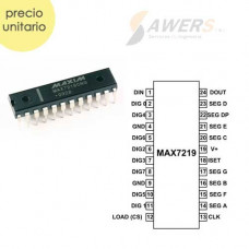 MAX7219 IC controlador de led 8 digitos