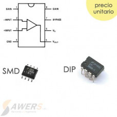LM386 Amplificador de Audio 0.25W DIP/SMD