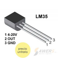 LM35 Sensor de Temperatura Analogica 100C LM35 Sensor de Temperatura Analogica 100C
