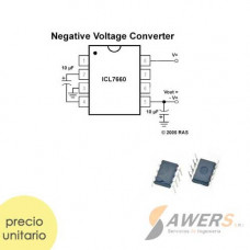 LMC7660 Conversor de Voltaje Negativo -1.5V -10V
