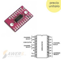74HC4051 Mux-Demultiplexor Analogico 8CH 74HC4051 Mux-Demultiplexor Analogico 8CH