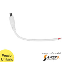 Conector Jack Plug 2.1x5.5mm Macho CCTV Conector Jack Plug 2.1x5.5mm Macho CCTV