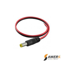 Conector Jack Plug 2.1x5.5mm Macho CCTV