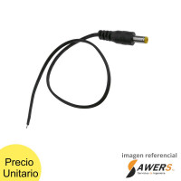 Conector Jack Plug 2.1x5.5mm Macho CCTV Conector Jack Plug 2.1x5.5mm Macho CCTV
