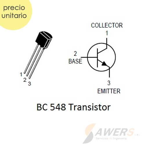 BC548 Transistor NPN 30V 300Mhz 200HFE