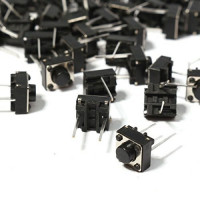 Pulsador 6x6x5mm DIP 2pin (2piezas) Pulsador 6x6x5mm DIP 2pin (2piezas)