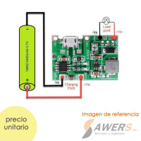 TP4056+ Cargador de bateria de litio 1S salida Boost 5-24V TP4056+ Cargador de bateria de litio 1S salida Boost 5-24V