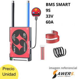 DALY BMS SMART Proteccion Li-ion -9S 33V 60A