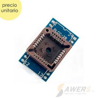 Zocalo PLCC28 a DIP-28 Zocalo PLCC28 a DIP-28