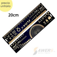 Regla PCB para electronico 20cm Regla PCB para electronico 20cm