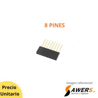 espadin hembra corto 2.54mm  pines largos