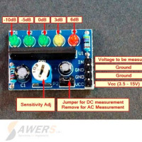 KA2284 VUmetro Indicador de nivel de Audio 5-leds KA2284 VUmetro Indicador de nivel de Audio 5-leds