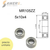 MR105ZZ Rodamiento de bolas 5x10x4mm MR105ZZ Rodamiento de bolas 5x10x4mm