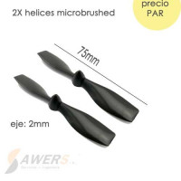 Helice 2x75mm micromotor (minidrones) Helice 2x75mm micromotor (minidrones)