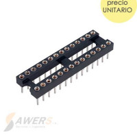 Zocalo DIP de 28Pin (torneado) Zocalo DIP de 28Pin (torneado)