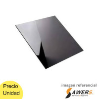 Lamina Acrilica CAST 2.5mm Solido Negro 40x50cm