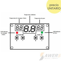 XH-W1401 Termostato Digital Inteligente 12V XH-W1401 Termostato Digital Inteligente 12V