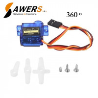 Mini Servomotor SG90 5V 360 Grados (giro continuo) Mini Servomotor SG90 5V 360 Grados (giro continuo)
