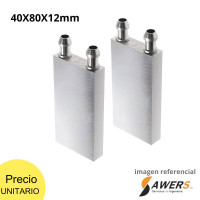Celda Peltier Enfriador de agua 40x80x12mm Celda Peltier Enfriador de agua 40x80x12mm