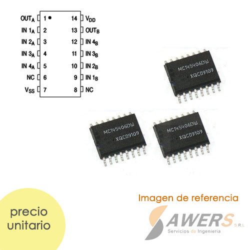 MC145406 CMOS RS232 3-Driver/3-Receiver