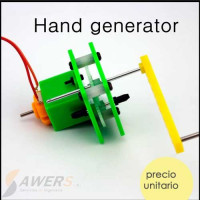 Kit didactivo Generador de electricidad a manivela Kit didactivo Generador de electricidad a manivela
