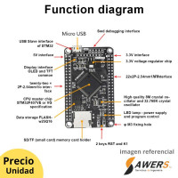 STM32F407VGT6 1024Kb placa de desarrollo STM32F407VGT6 1024Kb placa de desarrollo
