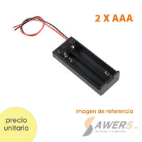 Austral 3D Rosario  Porta Pilas Baterias X2 / Pila Bateria 18650 Para 2  Baterias