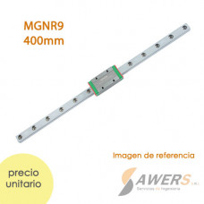 Guia Lineal MGN9 400mm y carro MGN9H
