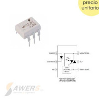 MOC3062 Optoacoplador Triac Zero Crossing 600V MOC3062 Optoacoplador Triac Zero Crossing 600V