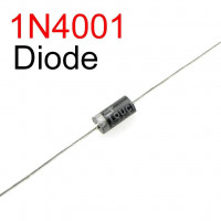 1N4001 Diodo Rectificador 50V 1A (2piezas) 1N4001 Diodo Rectificador 50V 1A (2piezas)