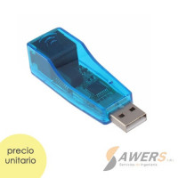 Adaptador USB 2.0 a RJ45 Ethernet Adaptador USB 2.0 a RJ45 Ethernet