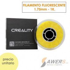 Filamento Creality PLA Fluorescente Amarillo 1.75mm -1Kg