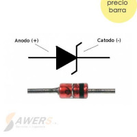 Diodo Zener 1N4746 18V 1W Diodo Zener 1N4746 18V 1W