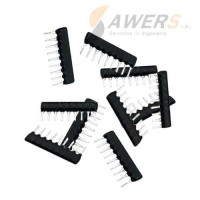 Resistores array SIP10 tipo peineta Resistores array SIP10 tipo peineta