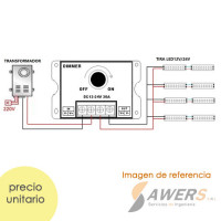 Dimmer DC para Tira LED 12-24V 30A Dimmer DC para Tira LED 12-24V 30A