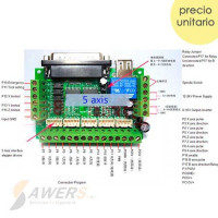 MACH3 Interface Controlador 5 Ejes para CNC