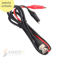Sonda BNC macho a pinza caiman dual 500V 5A