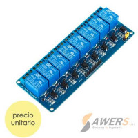 Modulo Relay 8CH 5VDC Optoacoplado (Tipo Regla) Modulo Relay 8CH 5VDC Optoacoplado (Tipo Regla)