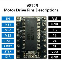 LV8729 Driver stepper Ultra-silencioso de 4 capas LV8729 Driver stepper Ultra-silencioso de 4 capas